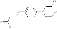 苯丁酸氮芥结构式