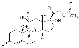 醋酸氟氢可的松结构式
