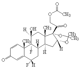 醋酸氟轻松结构式
