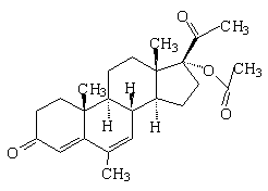 醋酸甲地孕酮结构式