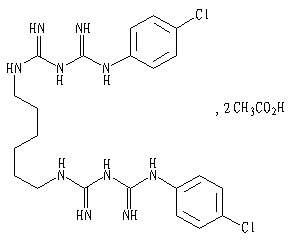 醋酸氯己定结构式