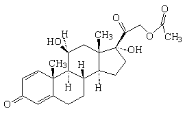 醋酸泼尼松龙结构式