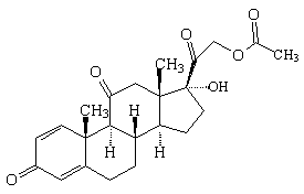 醋酸泼尼松结构式