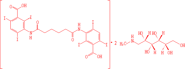 胆影葡胺结构式