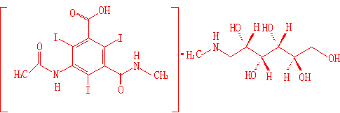 碘他拉葡胺结构式