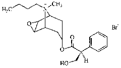 丁溴东莨菪碱结构式