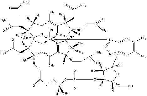 维生素B12结构式