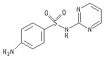 磺胺嘧啶结构式