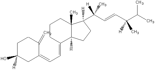 维生素D2结构式