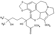 高三尖杉酯碱结构式