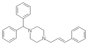 桂利嗪结构式