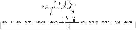 环孢素结构式