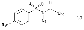 磺胺醋酰钠结构式