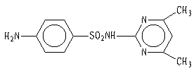 磺胺二甲嘧啶结构式