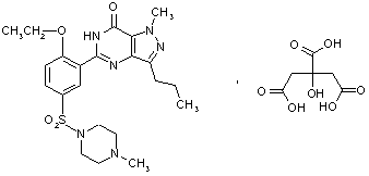 枸橼酸西地那非结构式