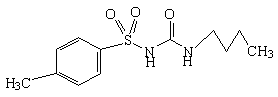 甲苯磺丁脲结构式