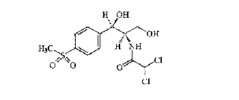 甲砜霉素结构式