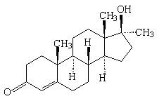 甲睾酮结构式