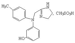 甲磺酸酚妥拉明结构式
