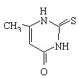 甲硫氧嘧啶结构式