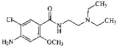 甲氧氯普胺结构式