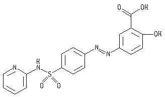 柳氮磺吡啶结构式