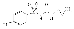 氯磺丙脲结构式