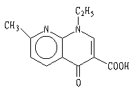 萘啶酸结构式