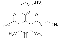 尼群地平结构式