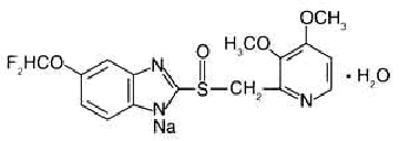 泮托拉唑钠结构式