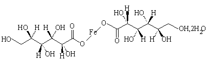 葡萄糖酸亚铁结构式