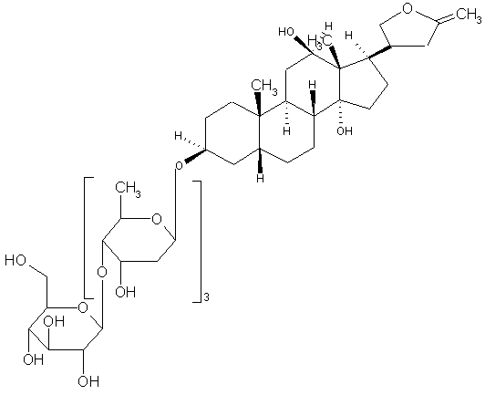 去乙酰毛花苷结构式