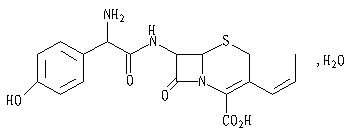 头孢丙烯结构式