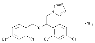 硝酸咪康唑结构式