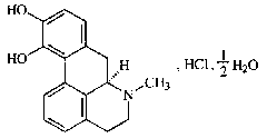 盐酸阿扑吗啡结构式