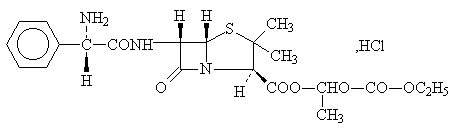 盐酸巴氨西林结构式