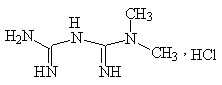 盐酸二甲双胍结构式
