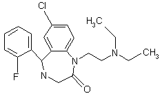 盐酸氟西泮结构式