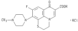 盐酸芦氟沙星结构式