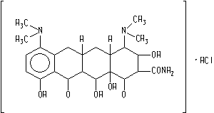 盐酸米诺环素结构式