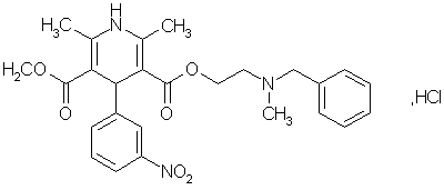 盐酸尼卡地平结构式
