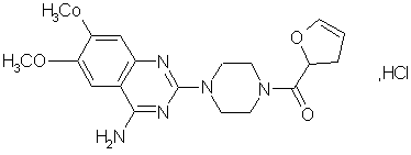 盐酸哌唑嗪结构式