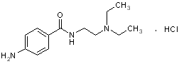 盐酸普鲁卡因胺结构式
