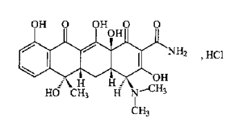 盐酸四环素结构式