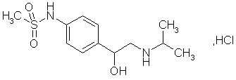 盐酸索他洛尔结构式