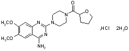 盐酸特拉唑嗪结构式