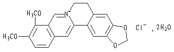 盐酸小檗碱结构式