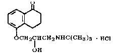盐酸左布诺洛尔结构式