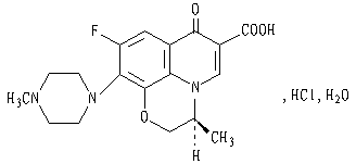 盐酸左氟沙星结构式