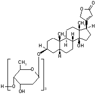 洋地黄毒甙结构式